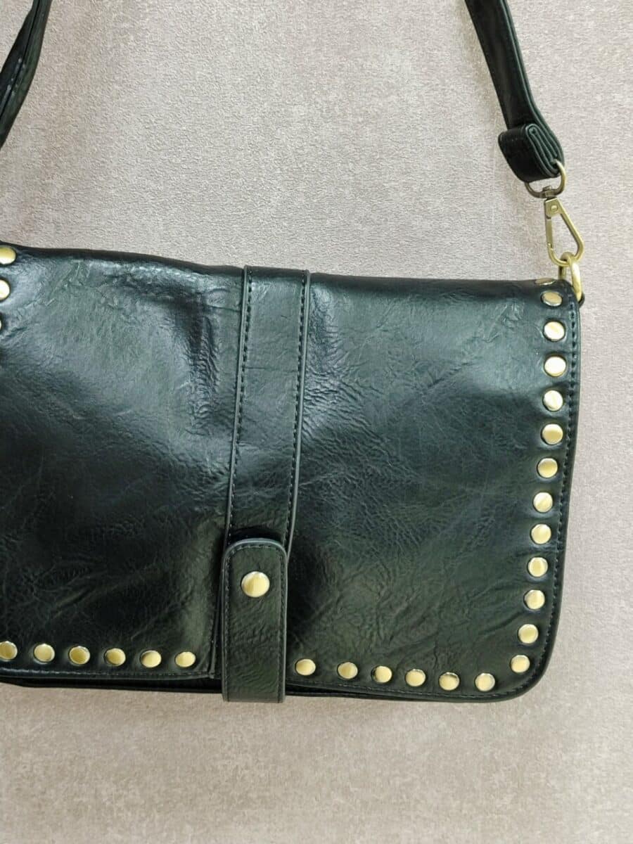 Bolso TACHUELAS NEGRO - Imagen 2