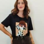 Camiseta 22366 DÁLMATA NEGRA