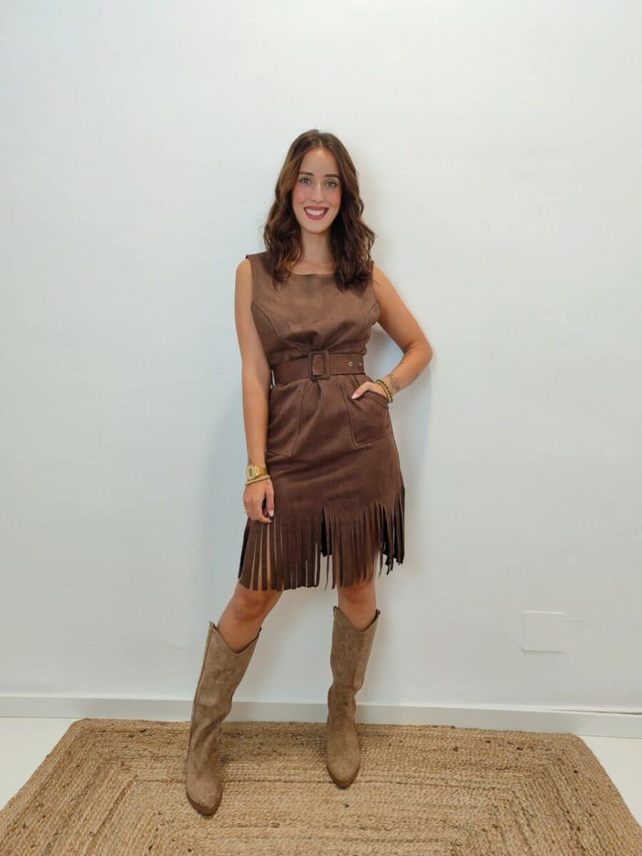 Vestido 33885 CHOCOLATE