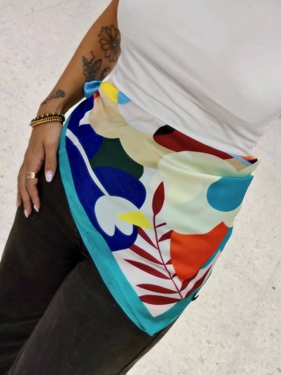 Pañuelo COLORES TURQUESA