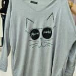 Camiseta GATO GRIS TG.