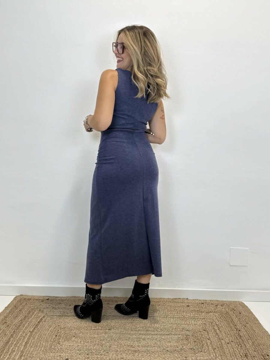 Vestido 33889 AZUL - Imagen 2