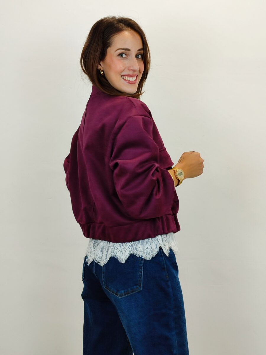 Bomber 25231 BURDEOS - Imagen 2