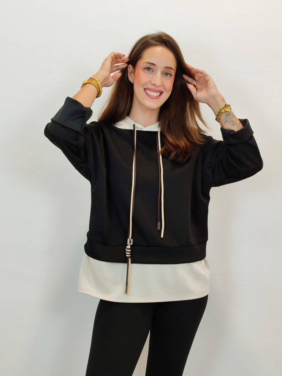 Sudadera 31109 NEGRA