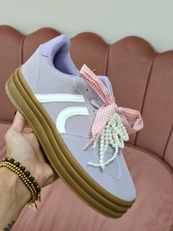 Tenis LILA ABALORIOS