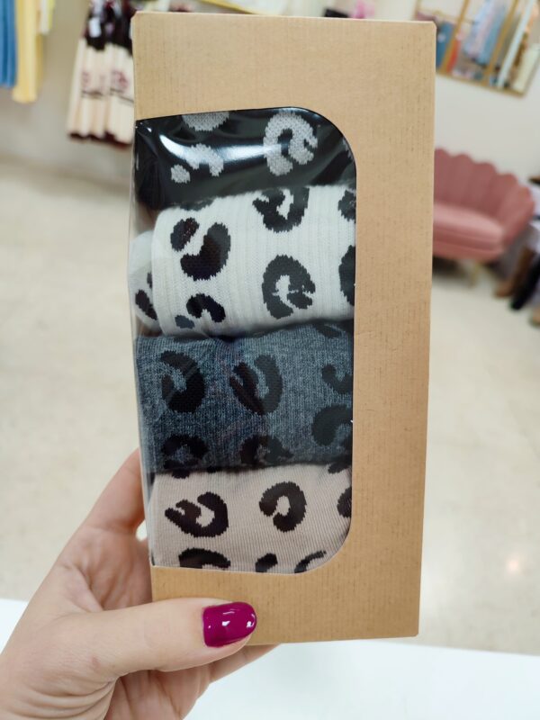 Pack calcetines LEOPARDO MEDIO