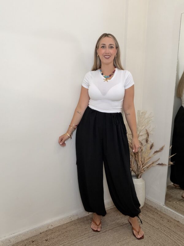 Pantalón CUERDAS NEGRO