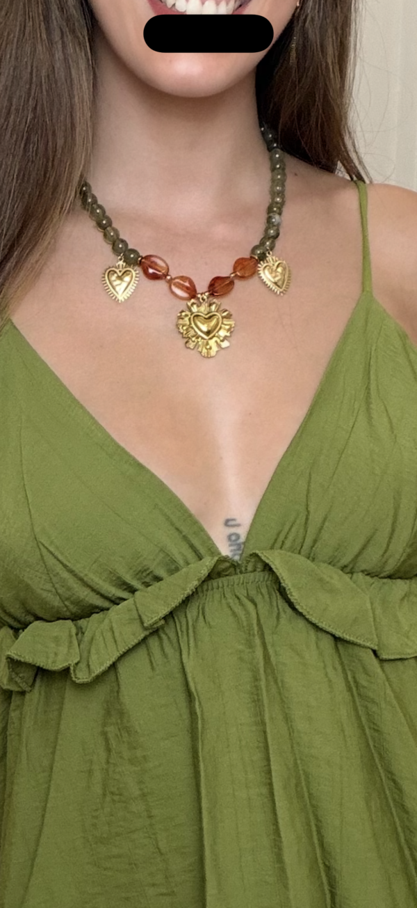 Collar CORAZÓN VERDE