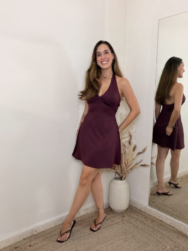 Vestido 33952 VINO
