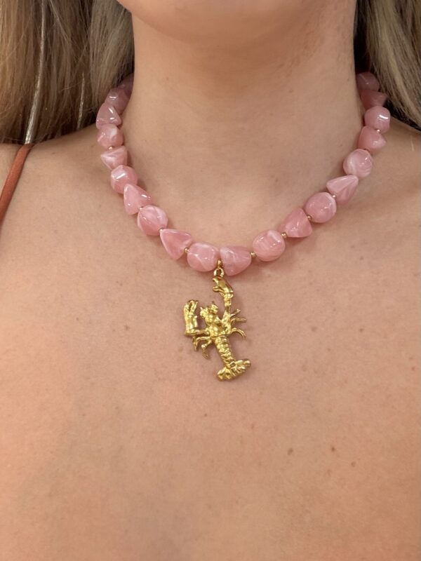 Collar LANGOSTA ROSA