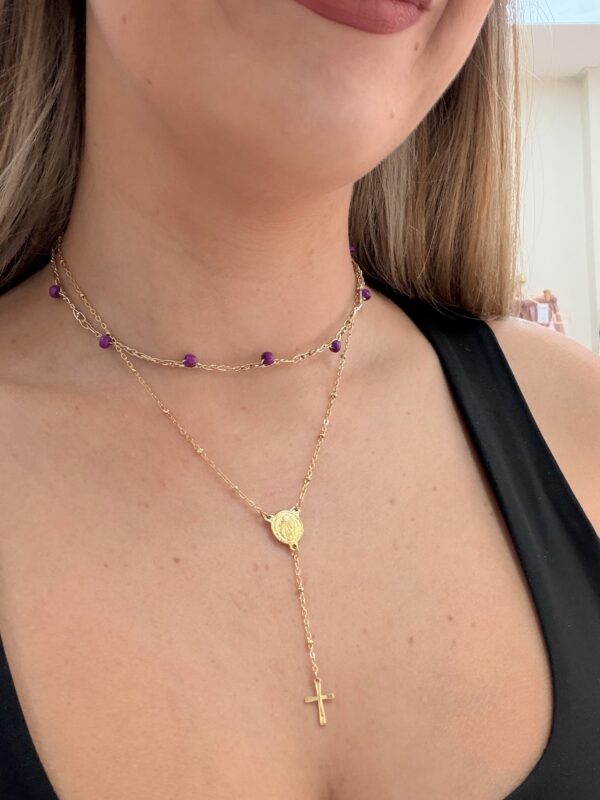 Collar ROSARIO DORADO