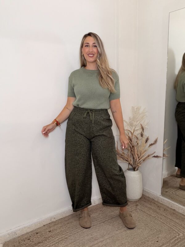 Pantalón LEOPARDO VERDE