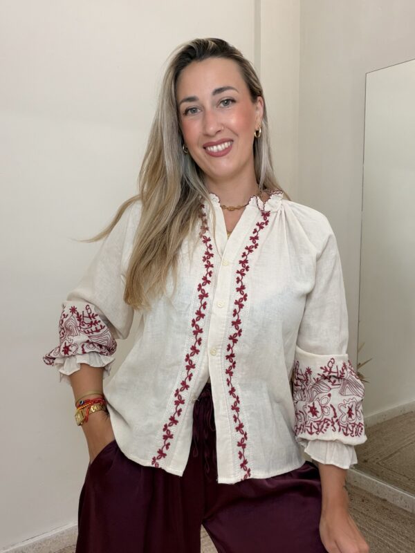 Blusa 21234 BURDEOS