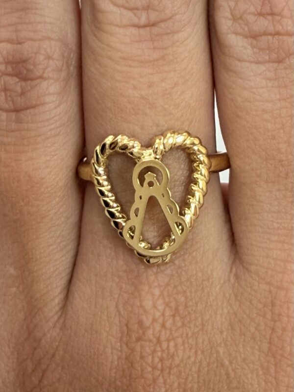 Anillo CORAZÓN VIRGEN ROCIO