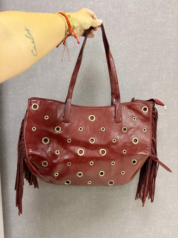 Bolso FLECOS GRANDE BURDEOS