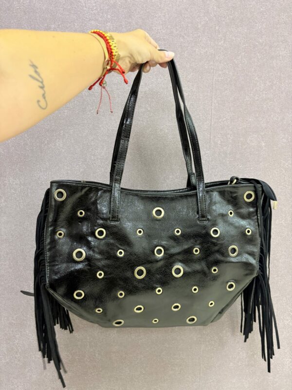 Bolso FLECOS GRANDE NEGRO