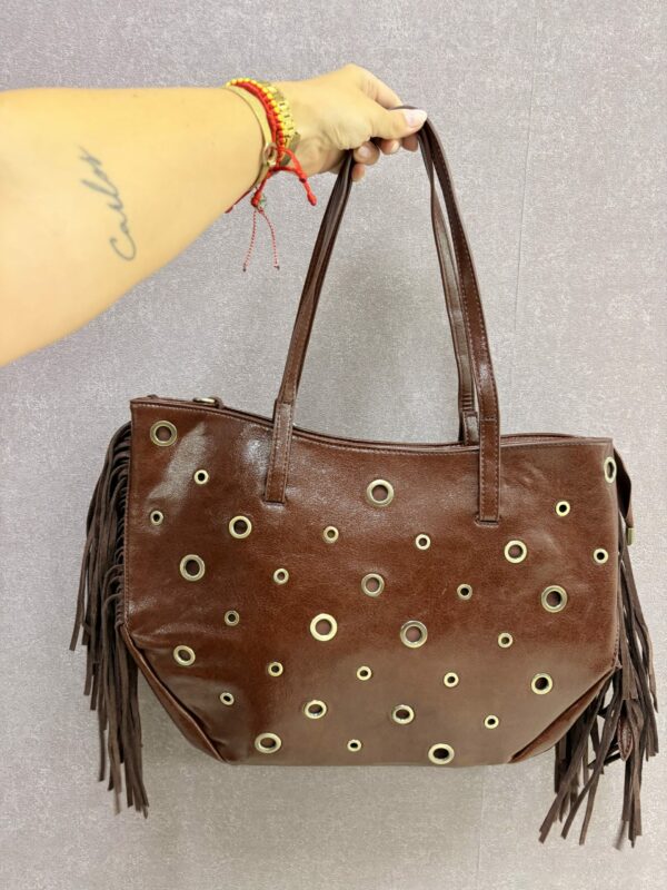 Bolso FLECOS GRANDE CHOCOLATE