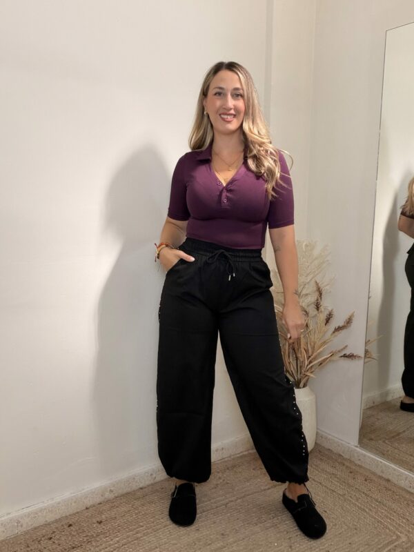 Pantalón TACHAS NEGRO
