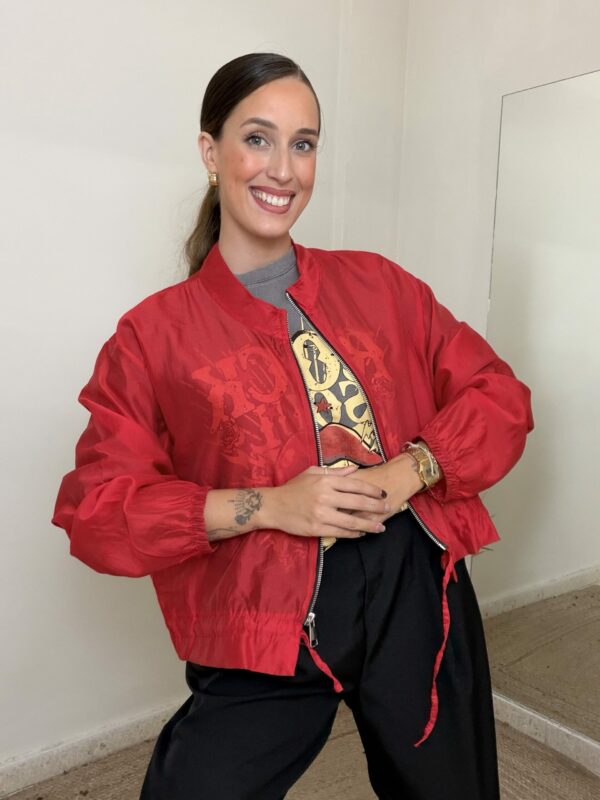 Chaqueta TRANSLÚCIDA ROJA