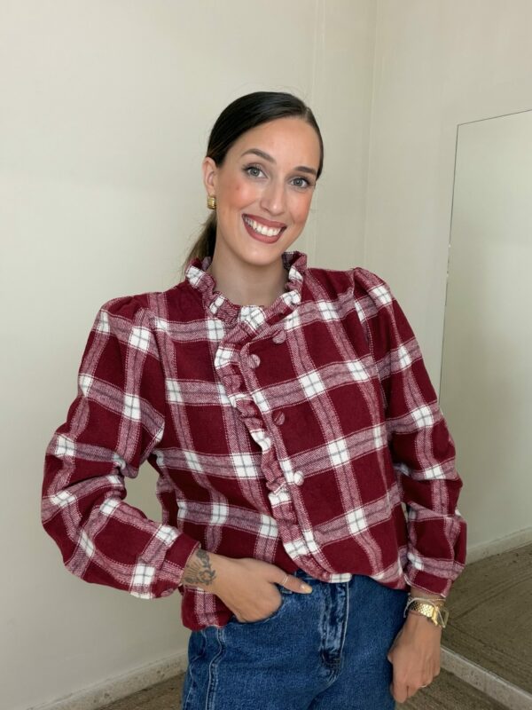 Chaqueta PAÑO BURDEOS