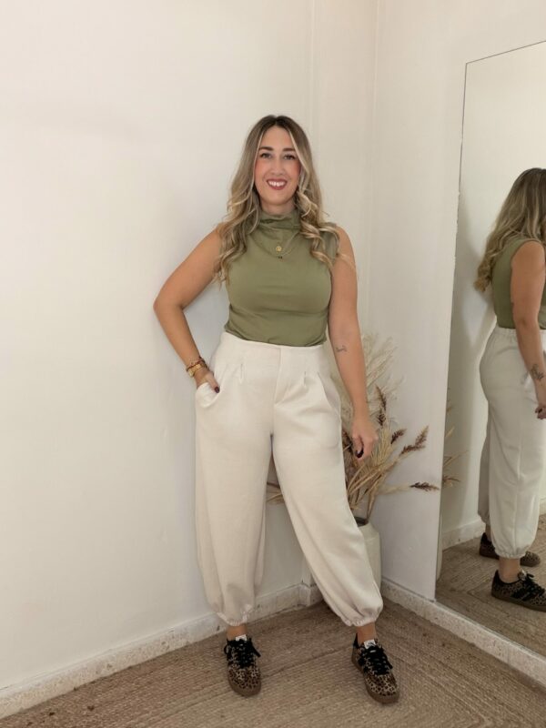Pantalón AIRE PUÑO BEIGE