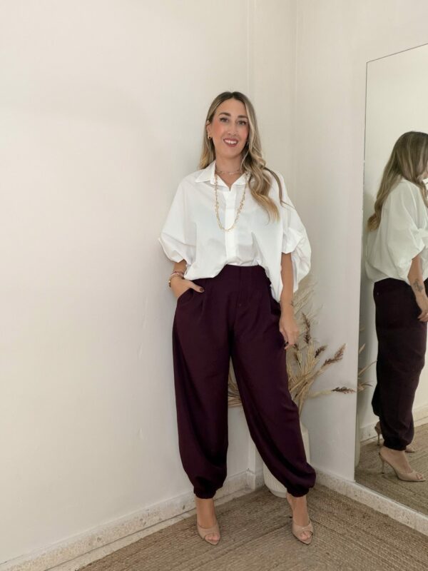Pantalón PINZA BERENJENA