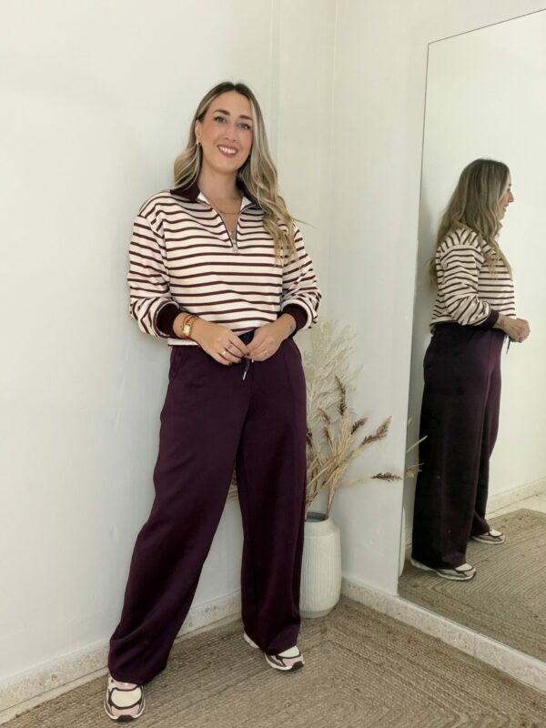 Pantalón COSTURA BERENJENA