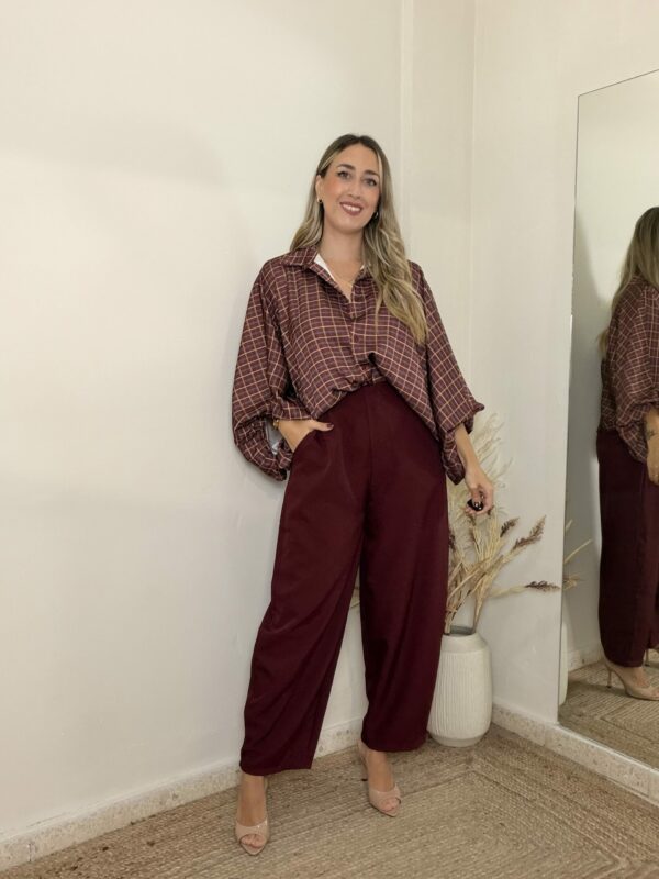 Pantalón BALÓN BERENJENA