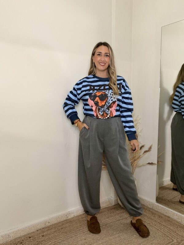 Pantalón PINZA NEW GRIS