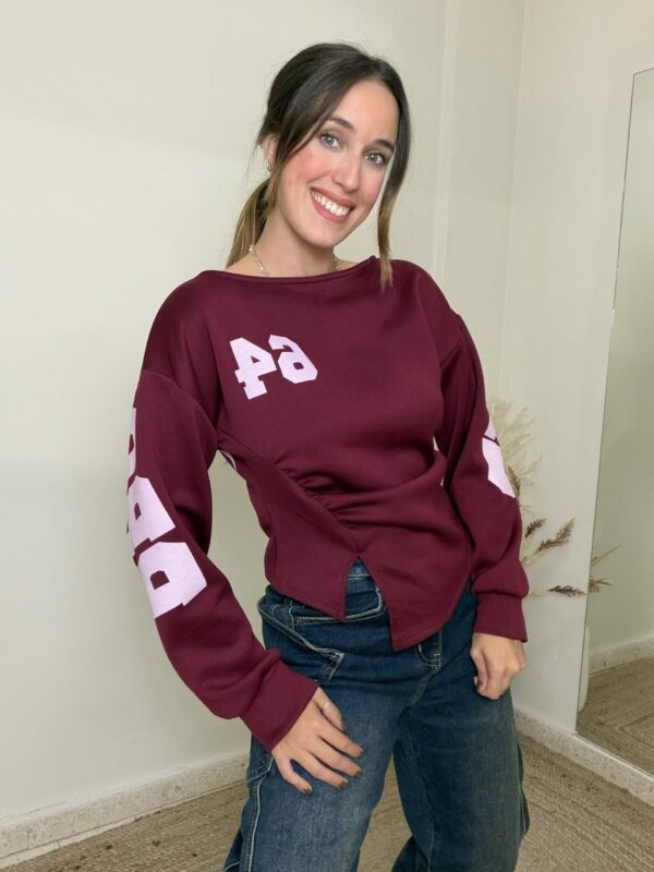 Sudadera 64 BURDEOS